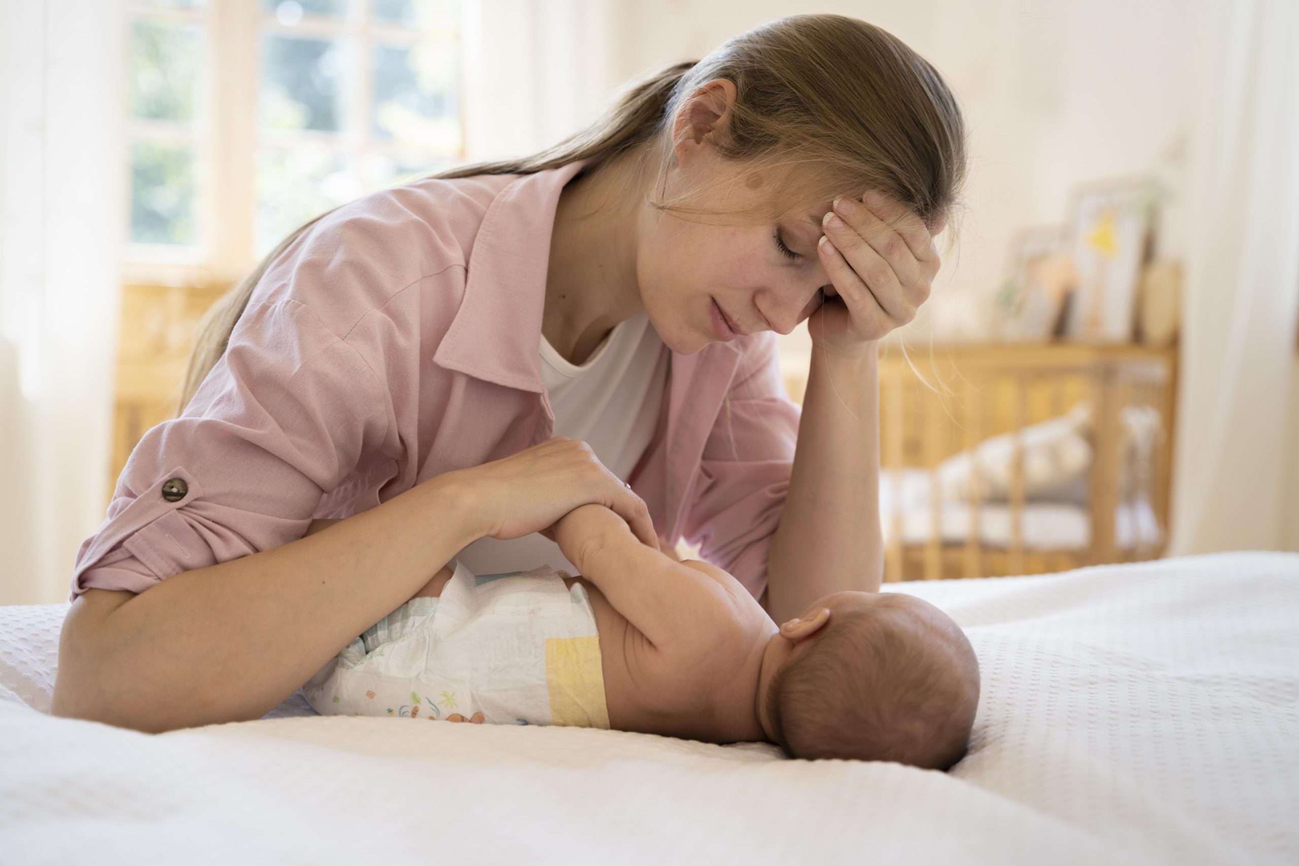 Période postnatale avec la mère et l'enfant