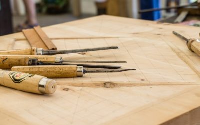 hand tools on top of table